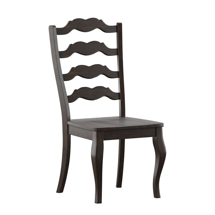 Three Posts™ Huling Solid Wood Ladder Back Side Chair & Reviews Wayfair